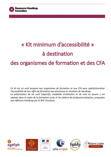 Kit minimum d'accessibilité pour les OF/CFA